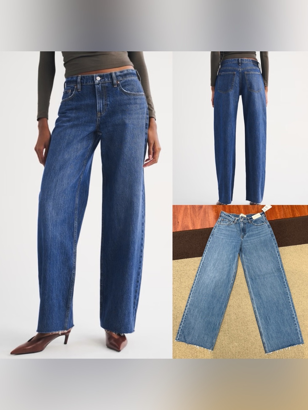 Abercrombie & Fitch Low Rise Ultra Loose Jeans